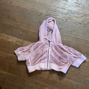 Nike Light Pink Mesh Hoodie Jacket